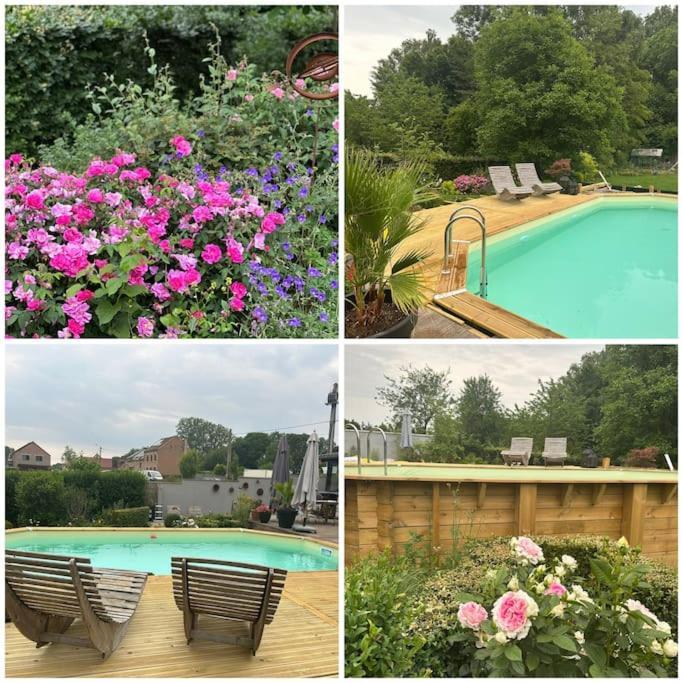 Lumineux Et Chaleureux Avec Piscine Estivale Ferienhaus Ramillies